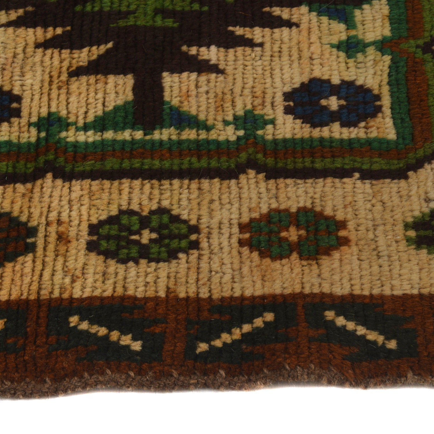 Baluchi Runner Rug Handmade Beige 10' Runner