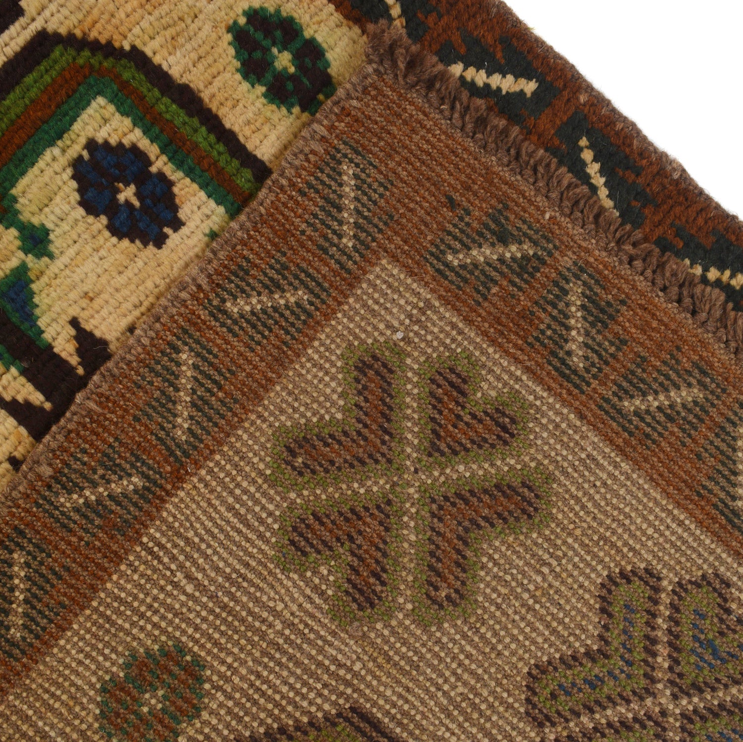 Baluchi Runner Rug Handmade Beige 10' Runner