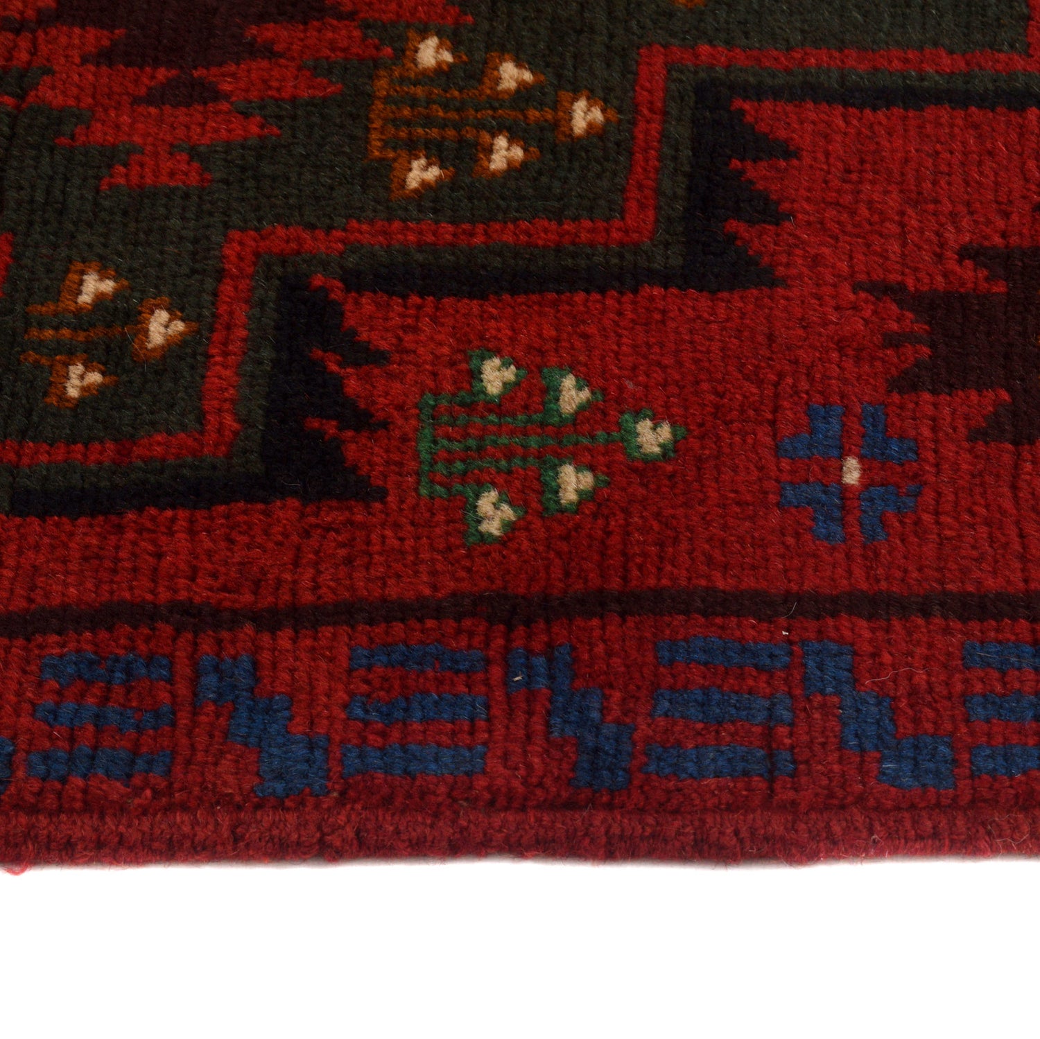 Baluchi Runner Rug Handmade Red 10' Runner