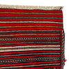 Laghari Kilim Area Rug Handmade Red Geometric 4x7 ft