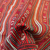 Laghari Kilim Area Rug Handmade Red Geometric 4x7 ft