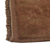 Overdyed Area Rug Handmade Brown Geometric 3x5 ft