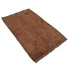 Overdyed Area Rug Handmade Brown Geometric 3x5 ft