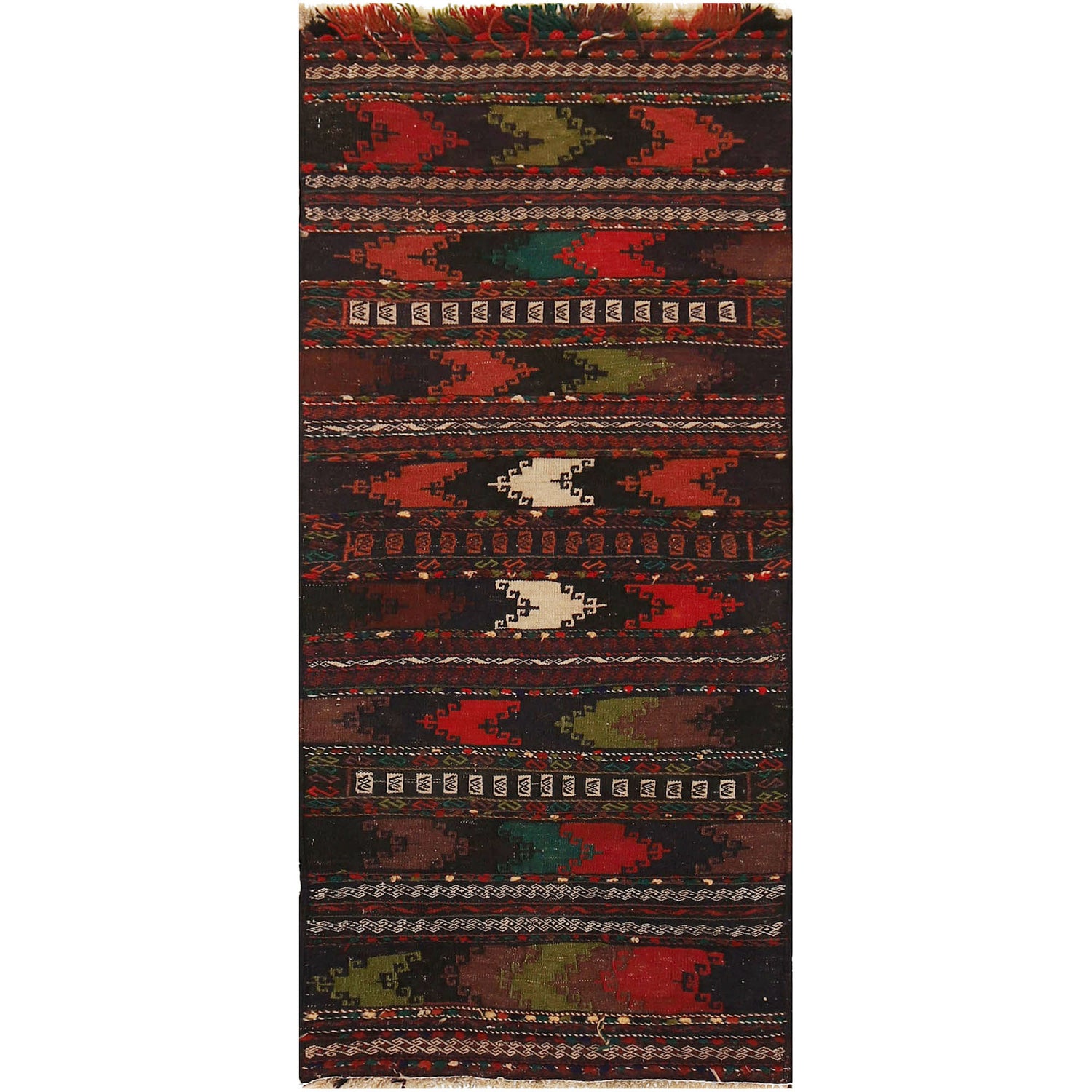 Table Sheet Runner Handmade Multi Curvilinear 5' Runner