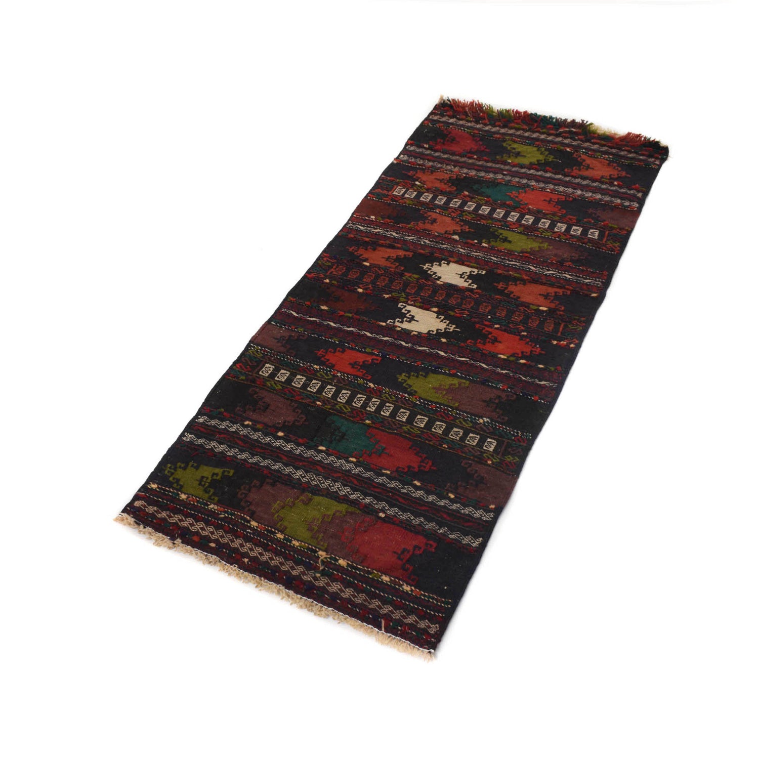 Table Sheet Runner Handmade Multi Curvilinear 5' Runner