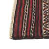 Soumak Kilim Area Rug Handmade White Floral 4x6 ft