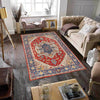 Heriz Area Rug Handmade Multi Medallion 9x12 ft