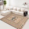 Soumak Kilim Area Rug Handmade White Pictorial 4x6 ft