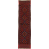 Mashwani Area Rug Runner Handmade Deep Red Geometric 8'