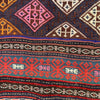 Laghari Kilim Area Rug Handmade Multi Geometric 4x7 ft