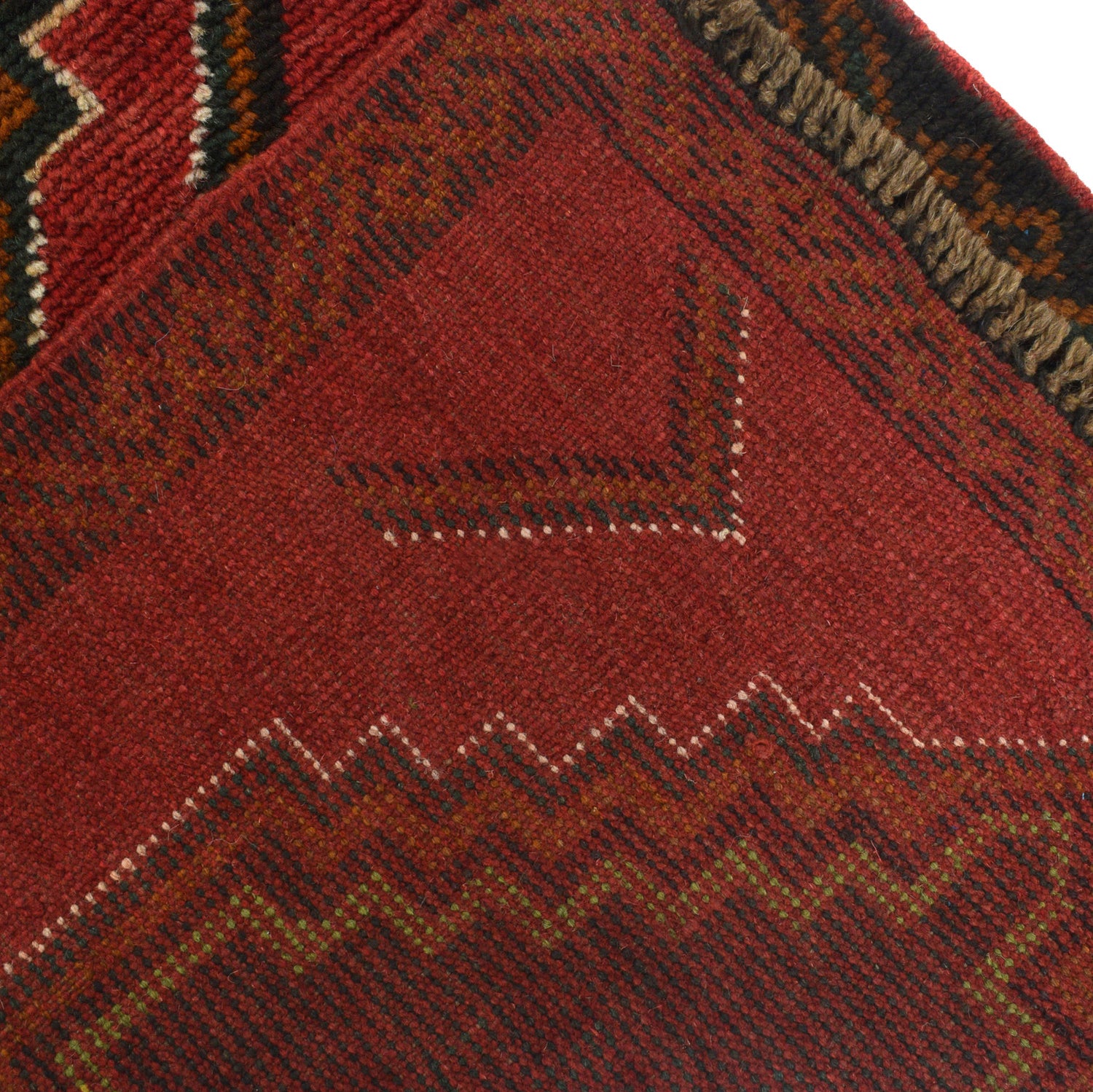 Baluchi Runner Rug Handmade Red 10' Runner