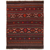 Laghari Kilim Area Rug Handmade Multi Geometric 4x6 ft