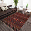 Laghari Kilim Area Rug Handmade Multi Geometric 4x6 ft