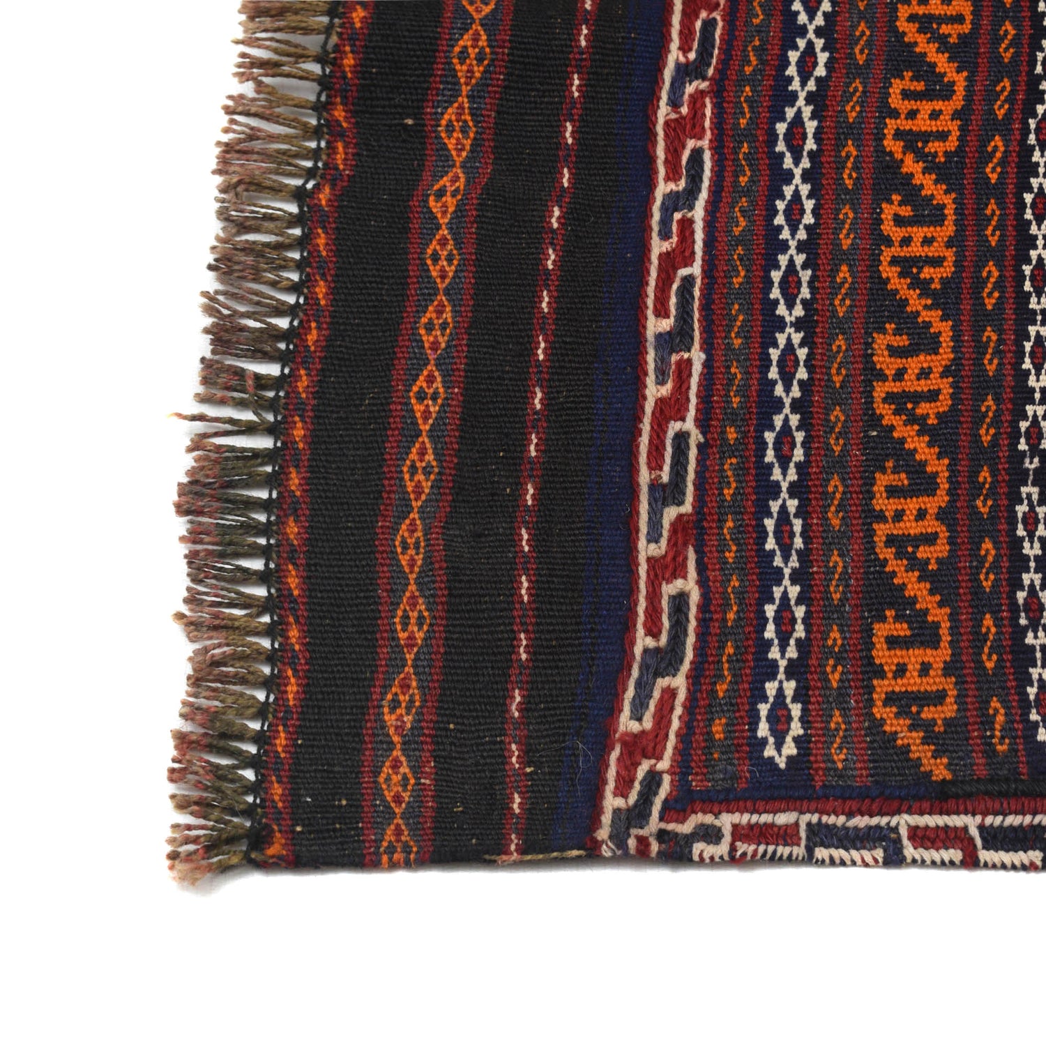 Laghari Kilim Area Rug Handmade Multi Geometric 4x6 ft
