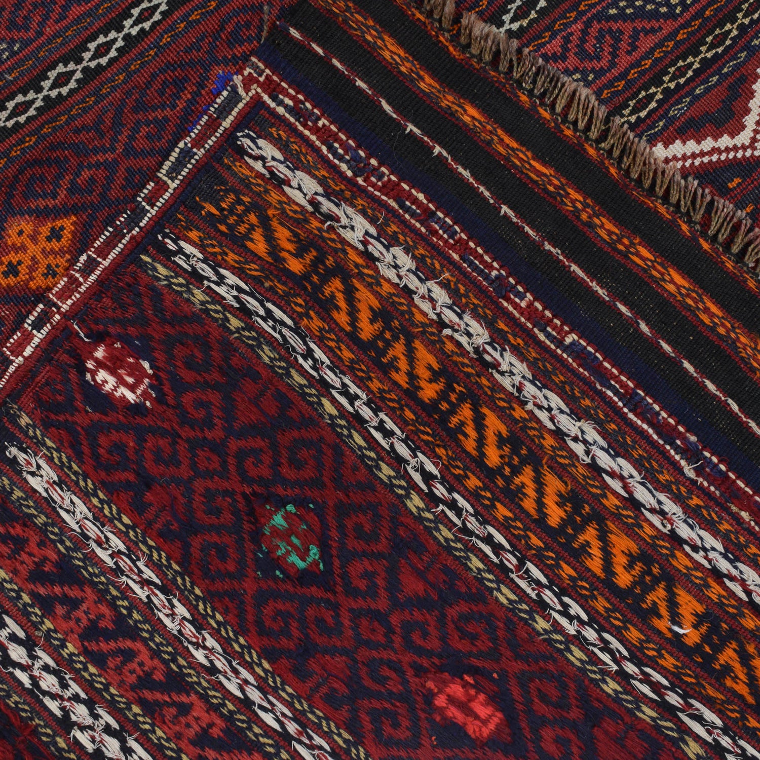 Laghari Kilim Area Rug Handmade Multi Geometric 4x6 ft