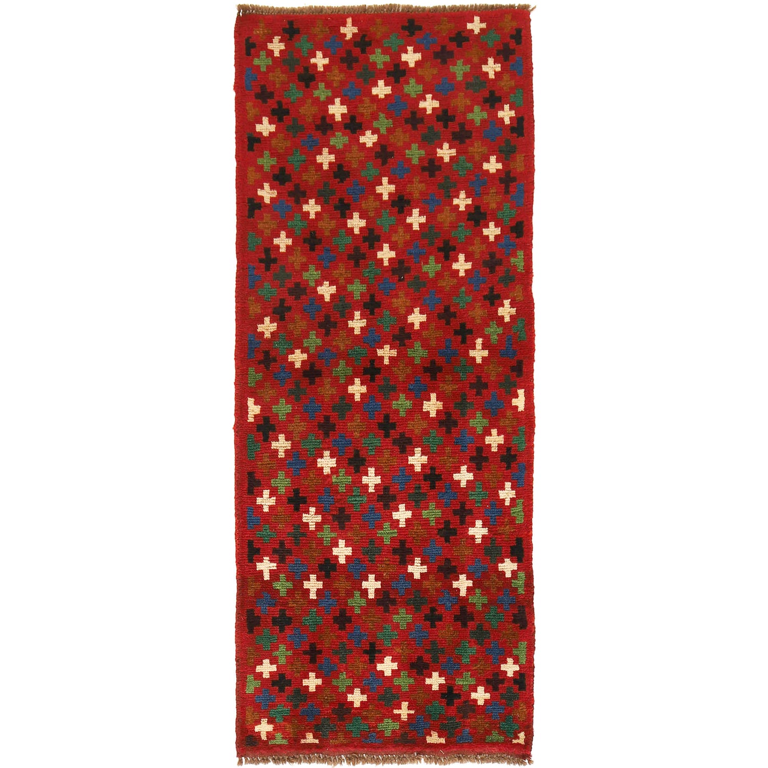 Baluchi Runner Rug Handmade Red 6' Runner