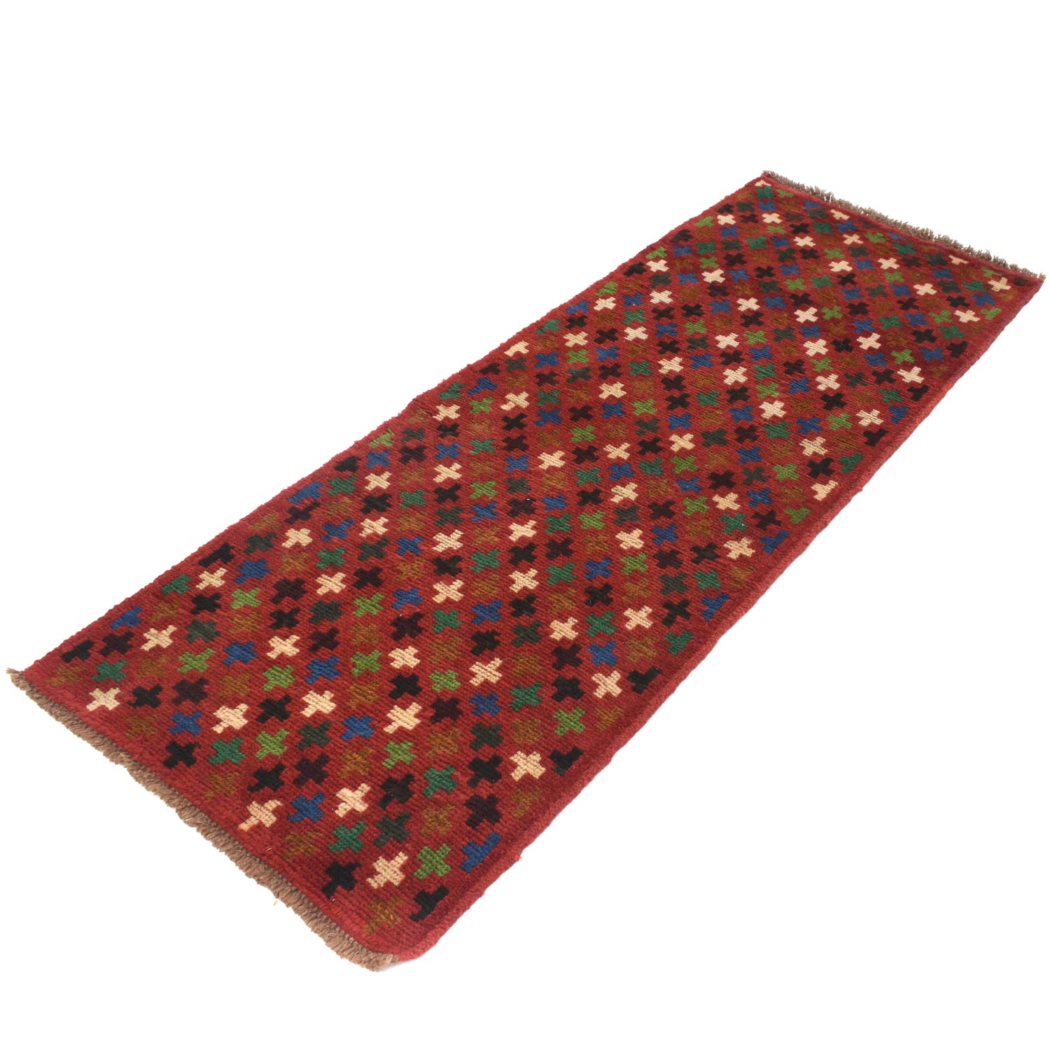 Baluchi Runner Rug Handmade Red 6' Runner