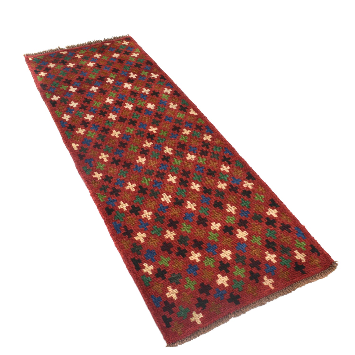 Baluchi Runner Rug Handmade Red 6' Runner