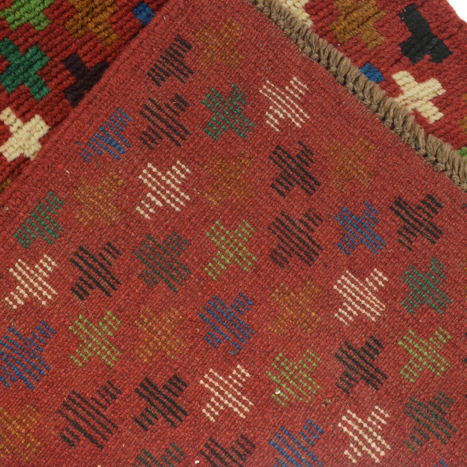 Baluchi Runner Rug Handmade Red 6' Runner