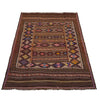 Laghari Kilim Area Rug Handmade Multi Geometric 5x8 ft