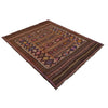 Laghari Kilim Area Rug Handmade Multi Geometric 5x8 ft