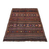 Laghari Kilim Area Rug Handmade Multi Geometric 4x7 ft
