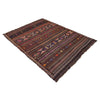 Laghari Kilim Area Rug Handmade Multi Geometric 4x7 ft