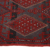 Mashwani Runner Handmade Deep Red Geometric 8' Runner