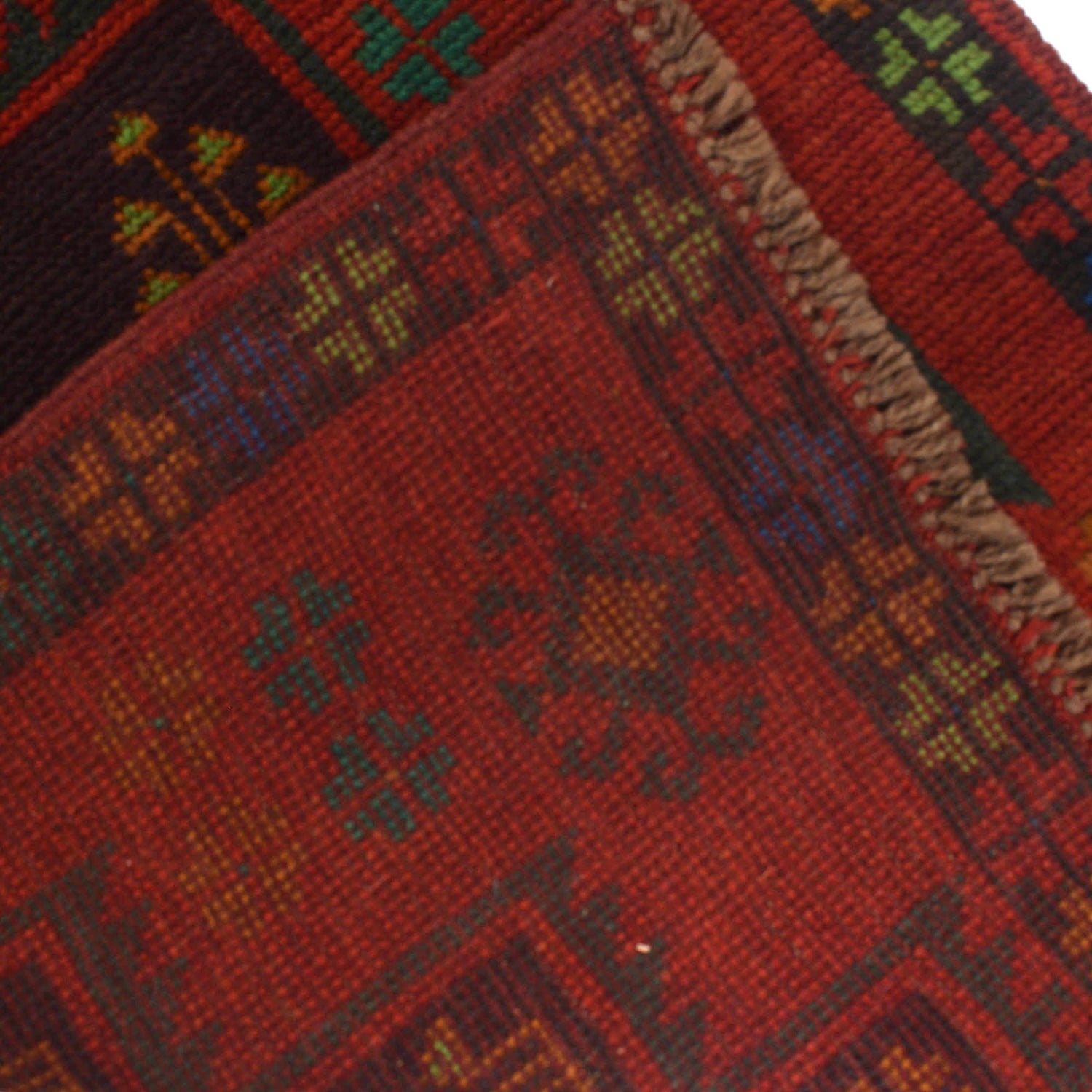 Baluchi Runner Rug Handmade Red 10' Runner