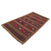 Laghari Kilim Area Rug Handmade Multi Geometric 4x7 ft