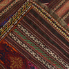 Laghari Kilim Area Rug Handmade Multi Geometric 4x7 ft