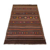 Laghari Kilim Area Rug Handmade Multi Geometric 4x7 ft