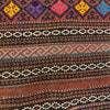 Laghari Kilim Area Rug Handmade Multi Geometric 4x7 ft