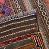 Laghari Kilim Area Rug Handmade Multi Geometric 4x7 ft