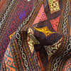 Laghari Kilim Area Rug Handmade Multi Geometric 4x7 ft