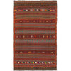 Laghari Kilim Area Rug Handmade Multi Geometric 5x8 ft