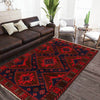 Baluchi Rug Handmade Navy Blue Floral 4x7 ft