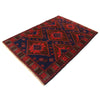 Baluchi Rug Handmade Navy Blue Floral 4x7 ft