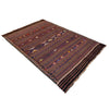 Laghari Kilim Area Rug Handmade Multi Geometric 4x7 ft