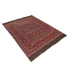 Laghari Kilim Area Rug Handmade Multi Geometric 4x7 ft