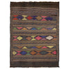 Laghari Kilim Area Rug Handmade Multi Geometric 3x5 ft