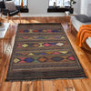 Laghari Kilim Area Rug Handmade Multi Geometric 3x5 ft