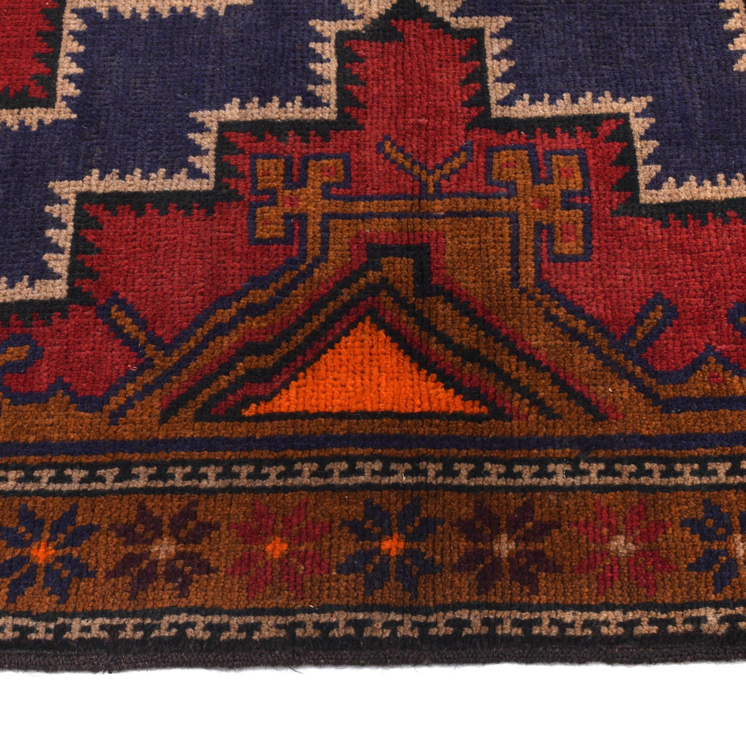 Baluchi Rug Handmade Multi Floral 4x7 ft