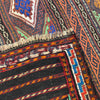 Laghari Kilim Area Rug Handmade Multi Geometric 4x7 ft