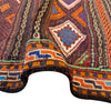 Laghari Kilim Area Rug Handmade Multi Geometric 4x7 ft