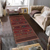 Laghari Kilim Area Rug Handmade Multi Geometric 4x6 ft