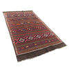 Laghari Kilim Area Rug Handmade Multi Geometric 4x7 ft