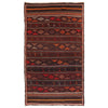 Laghari Kilim Area Rug Handmade Multi Geometric 5x8 ft