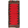 Table Sheet Runner Handmade Red Curvilinear 4' Runner