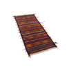 Table Sheet Area Rug Runner Handmade Brown Curvilinear 5'